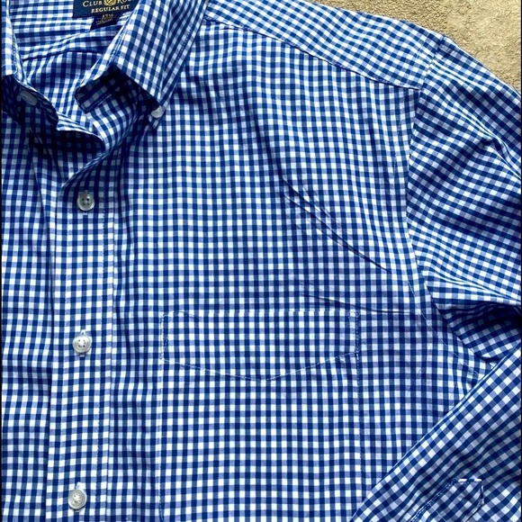 CLUB ROOM Men’s Check Button Down Shirt  32/33 - Picture 5 of 11